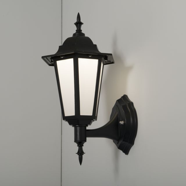 Manta 7w 4000K LED Polycarb Upward Lantern Black