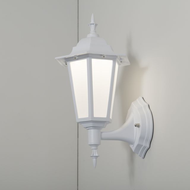 Manta 7w 4000K LED Polycarb Upward Lantern White