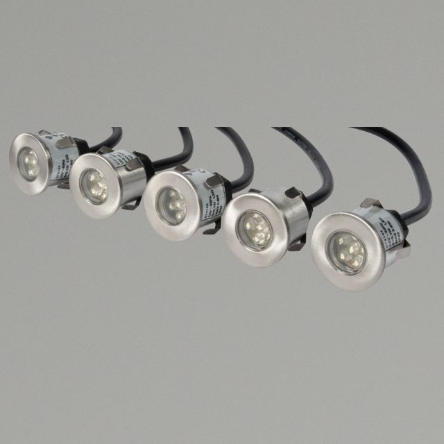 Cabello Blue LED Wall/Ground Round Recessed Light