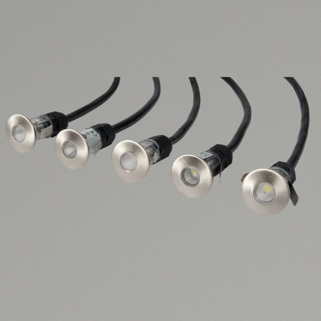 Mini Cabello Cool White LED Wall/Ground Round Recessed