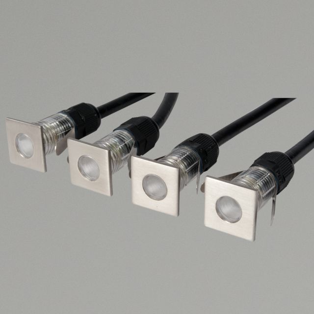 Mini Cabello Blue LED Wall/Ground Square Recessed