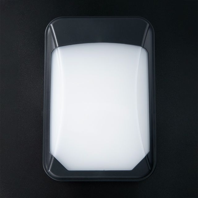 Siena Slim 15w 3xCCT LED Wall Pack Black