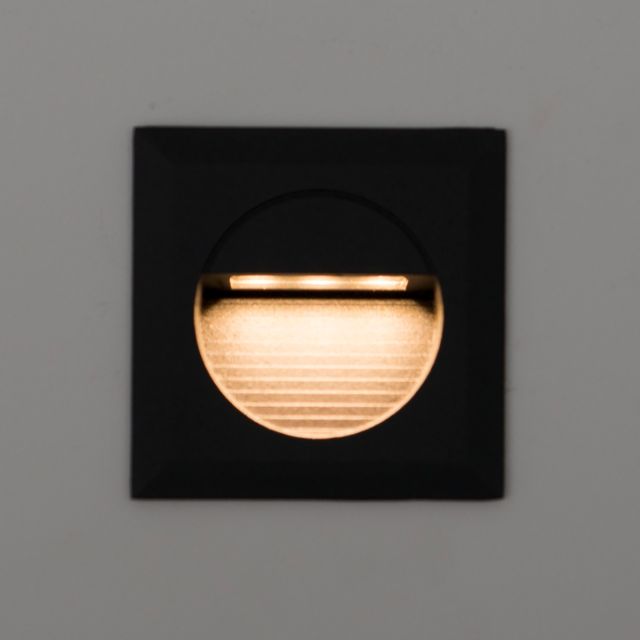Mini Carpio Warm White LED Square Recessed Wall Light