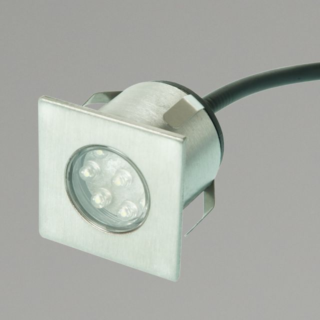 Montoro 1.6w 3000K LED 240V Square Recessed decking light